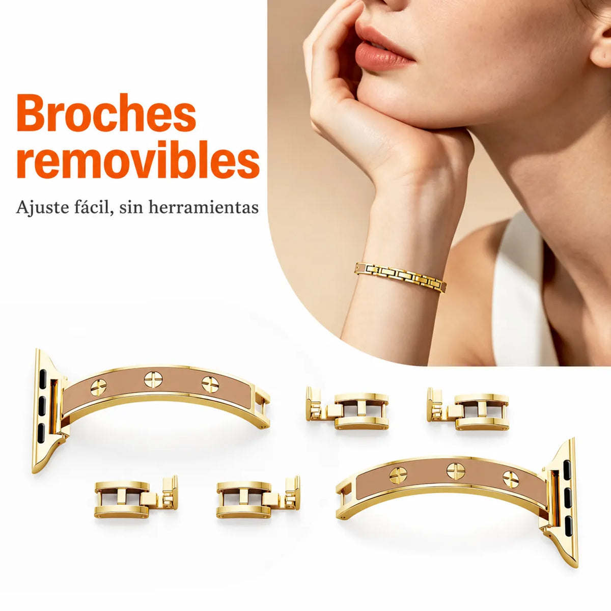 ✨⌚ Brazalete Elegance: transforma tu reloj en una joya 💛+ 🚚 Envío gratis
