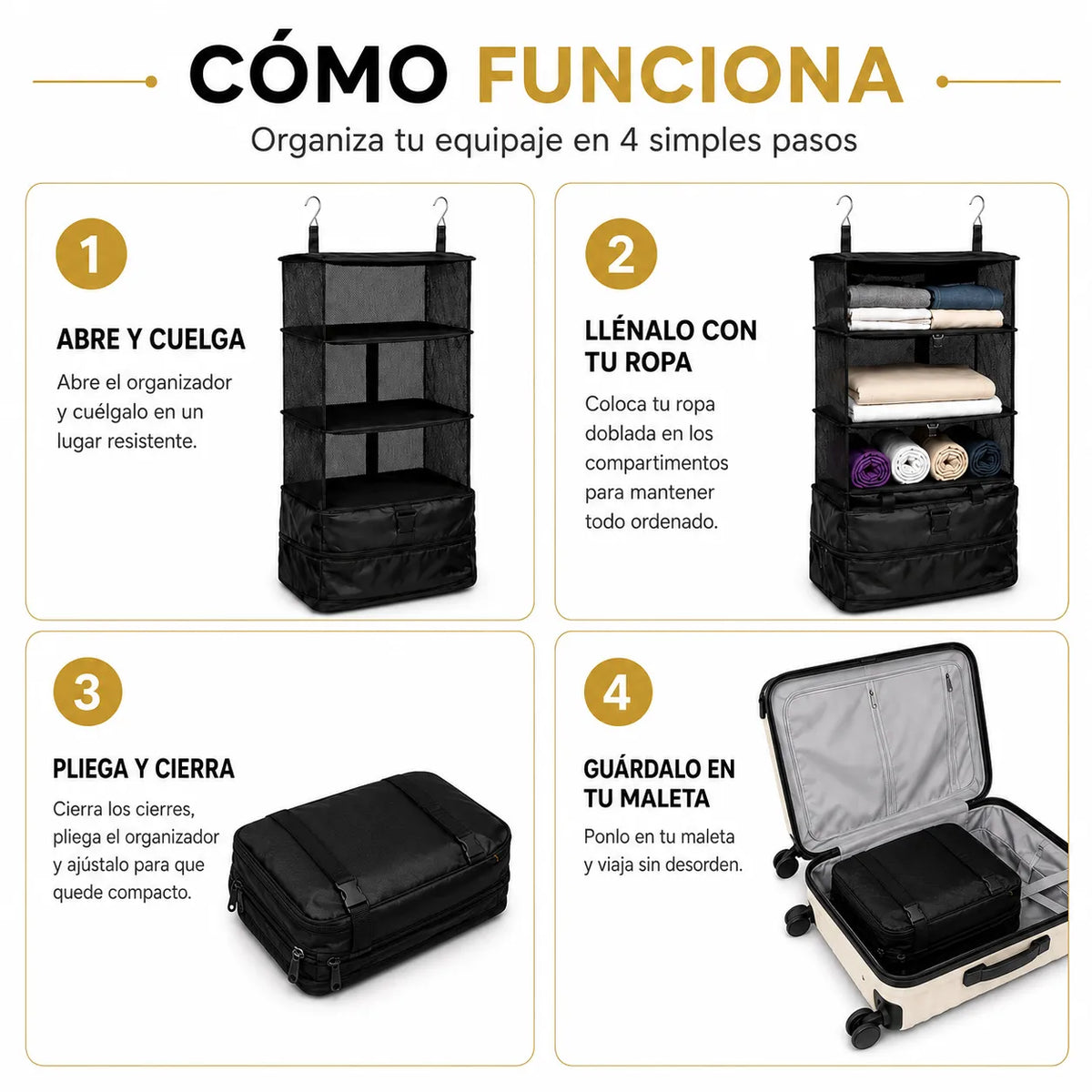 🧳✨ Clóset Viajero™: Más Orden, Más Espacio y Envío GRATIS 🚚
