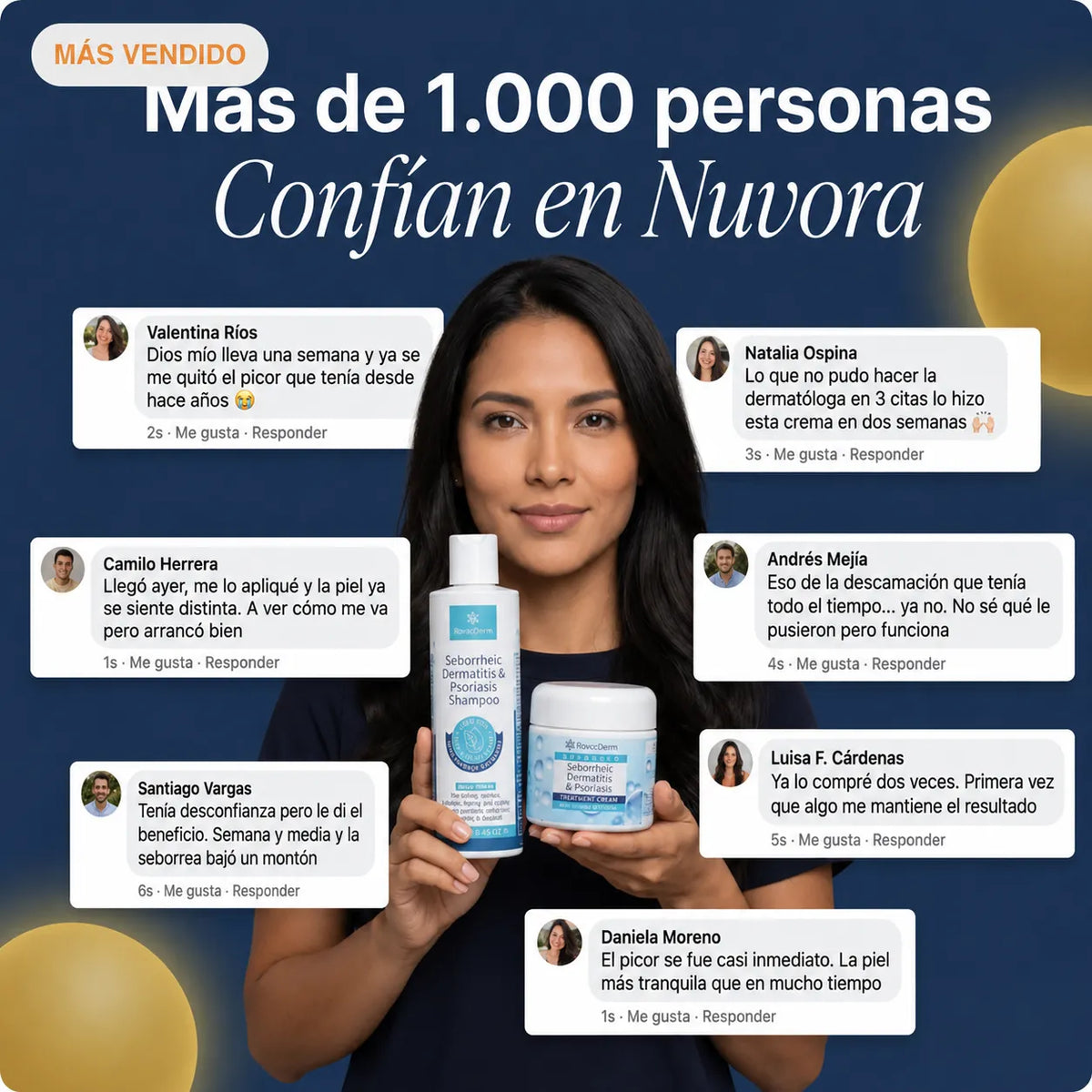 🔥 COMBO ROYCEDERM 2 PASOS 🧴💧 | SHAMPOO + CREMA + ENVÍO GRATIS 🚚