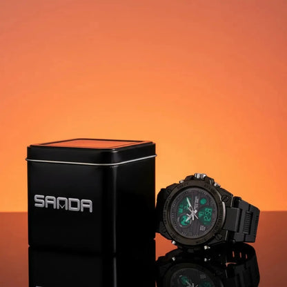 🖤💎⌚ Reloj Sanda 739 Edición Premium — Diseño Militar + 💧 Resistente al Agua + 🚚 Envío GRATIS