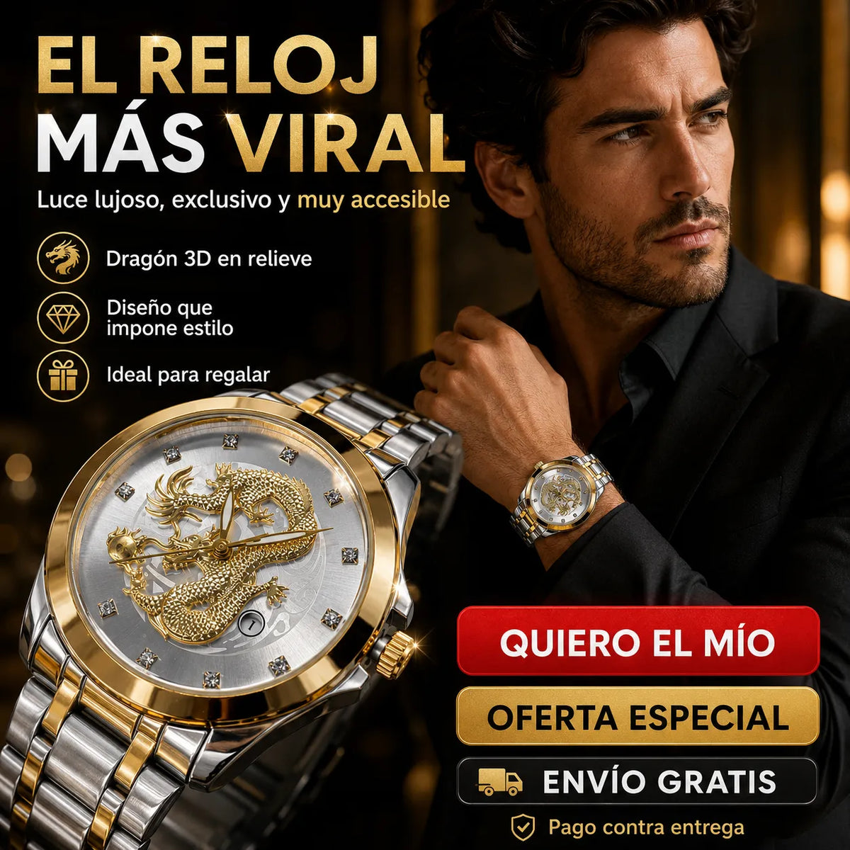 🐉 Reloj HERYI Edición Dragón™ — Poder, Elegancia y Estilo en tu Muñeca | Envío Gratis 🚚
