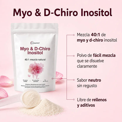 🌸 Myo & D-Chiro Inositol 40:1 | Equilibrio Femenino Desde Adentro ✨ + Envío GRATIS 🚚