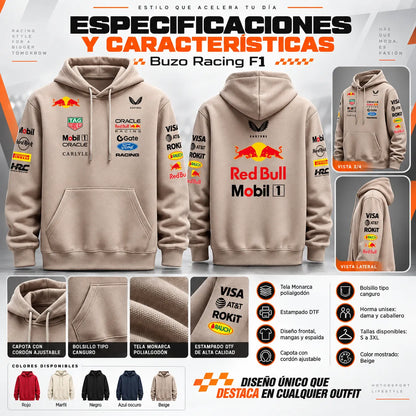 🏎️ Buzo Red Bull Racing | Estilo F1 Unisex 🏁 + Envío Gratis 🚚
