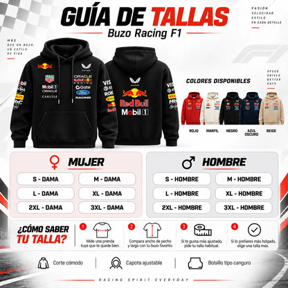 🏎️ Buzo Red Bull Racing | Estilo F1 Unisex 🏁 + Envío Gratis 🚚