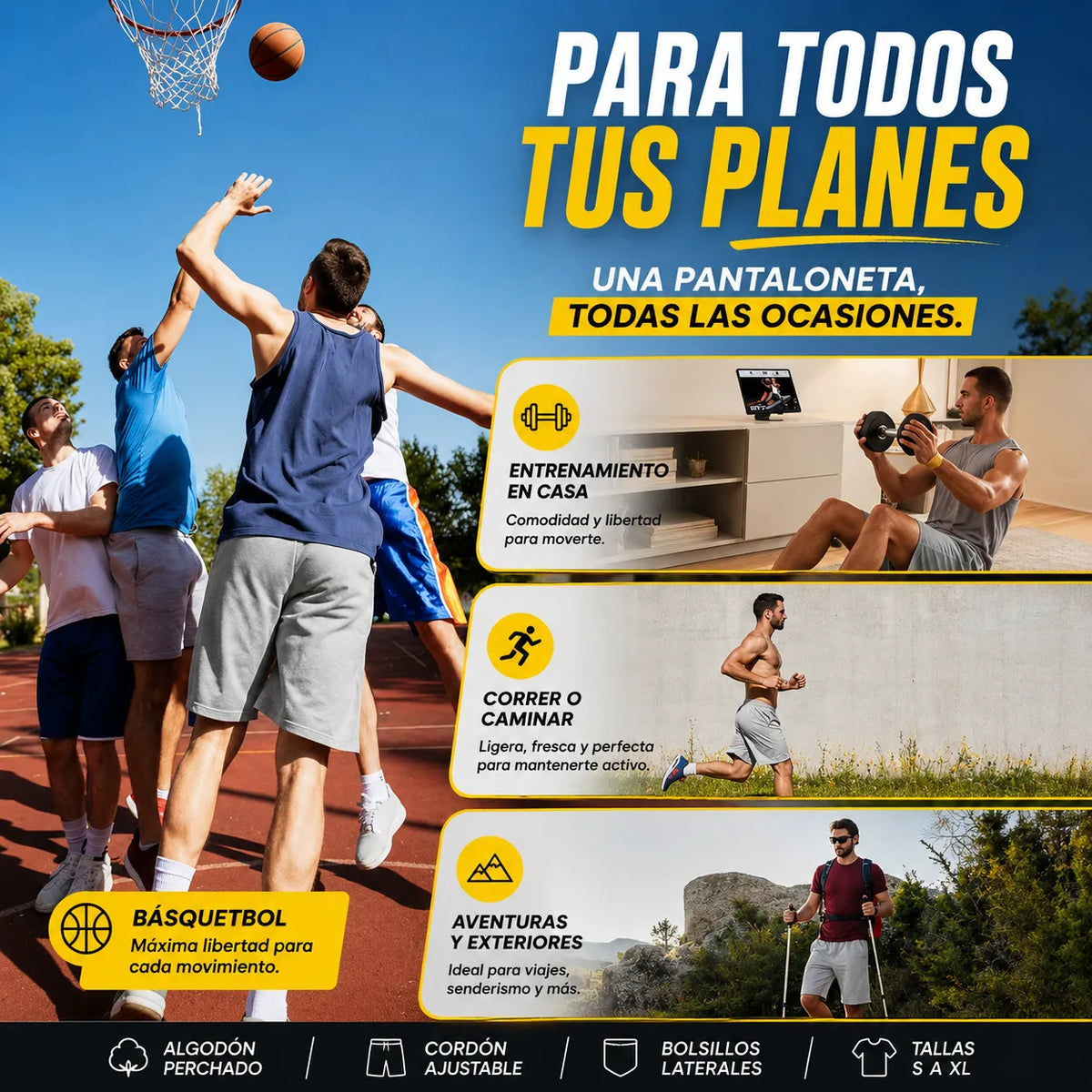 🛒 OFERTA ESPECIAL😎 4 PANTALONETAS PREMIUM POR EL PRECIO DE 1 + ENVÍO GRATIS