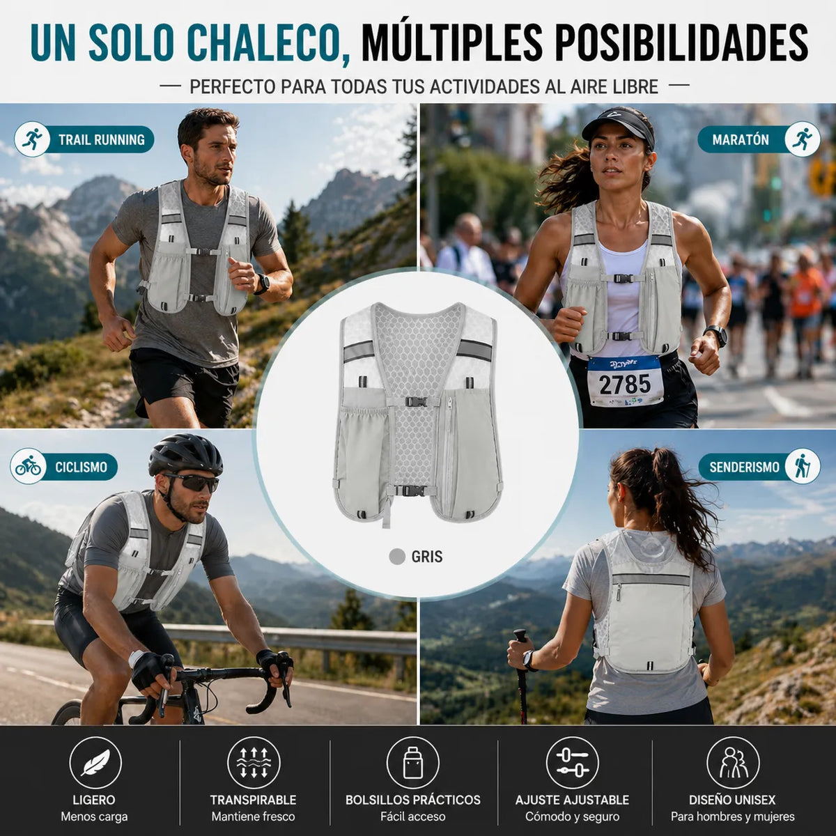 ⛰️ Chaleco Adventure, Ligero, Cómodo y Todo a la Mano 🔥 + Envío GRATIS