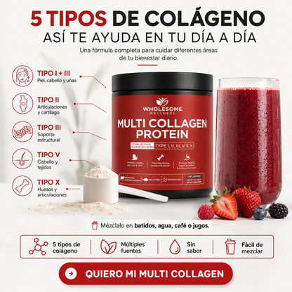 ✨ MULTI COLLAGEN 5 EN 1 💪 Belleza, Movilidad y Bienestar en un Solo Scoop
