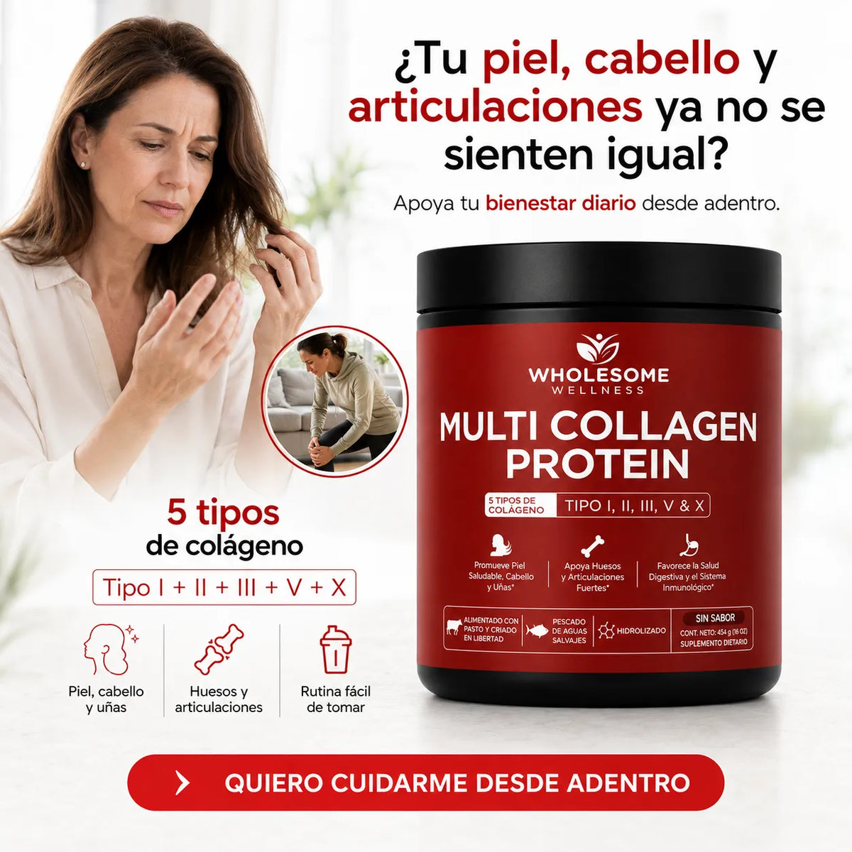 ✨ MULTI COLLAGEN 5 EN 1 💪 Belleza, Movilidad y Bienestar en un Solo Scoop