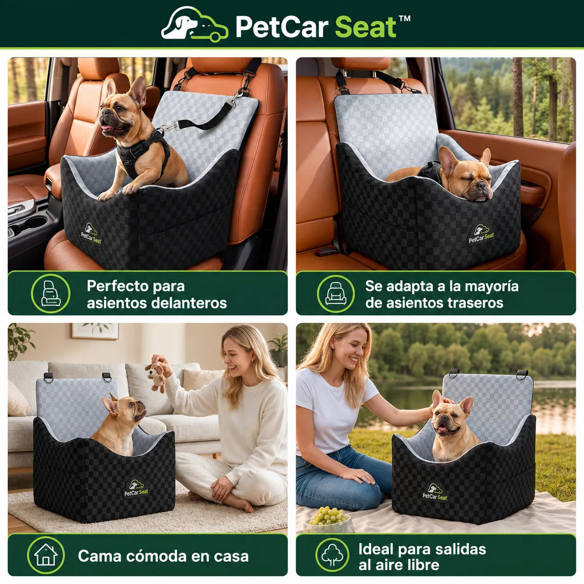 🐶 PetCar Seat™  Viaja sin pelos, sin desorden y con tu mascota feliz + Envío GRATIS 🚗
