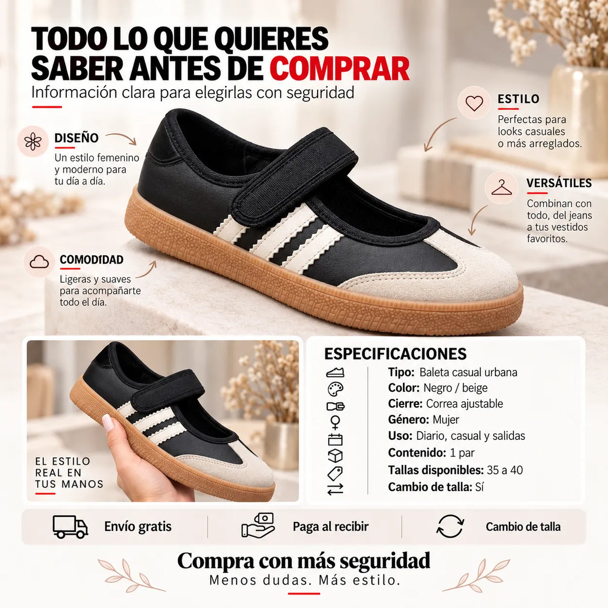 👟 Baletas Adidas para Mujer | Tu Nuevo Básico Favorito  + Envío Gratis 🚚