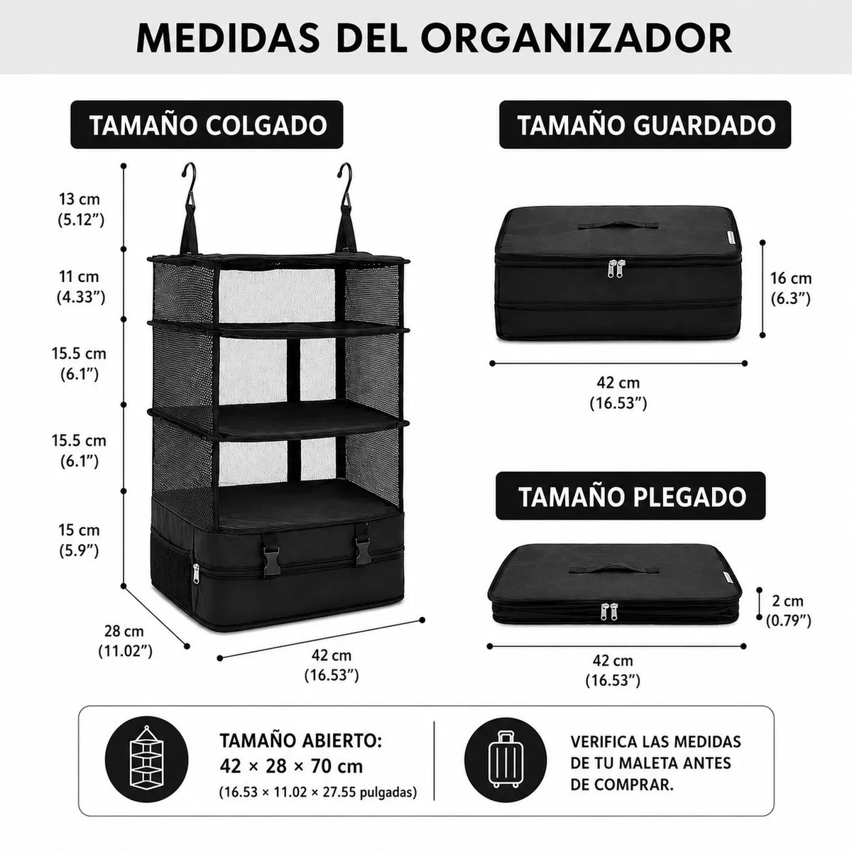 🧳✨ Clóset Viajero™: Más Orden, Más Espacio y Envío GRATIS 🚚