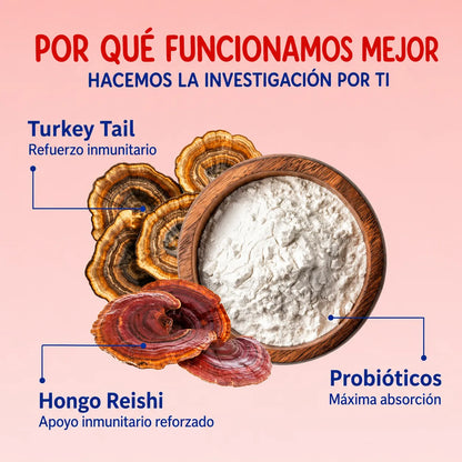 🐶🍄 Turkey Tail+ para Mascotas 🦠🛡️ Probióticos + Bienestar Digestivo e Inmunitario 🦠🛡️ |🚚 Envío GRATIS