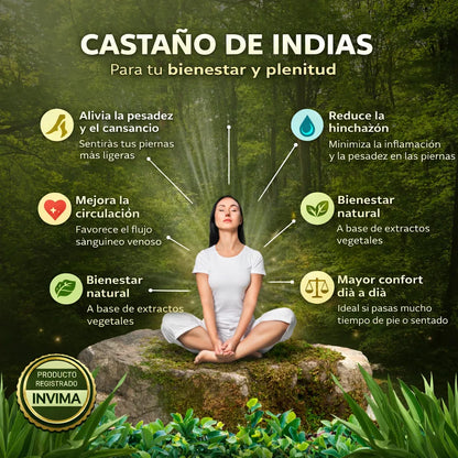 🌿 CASTAÑO DE INDIAS  💊 100 Softgels x2 🚚 Envío GRATIS