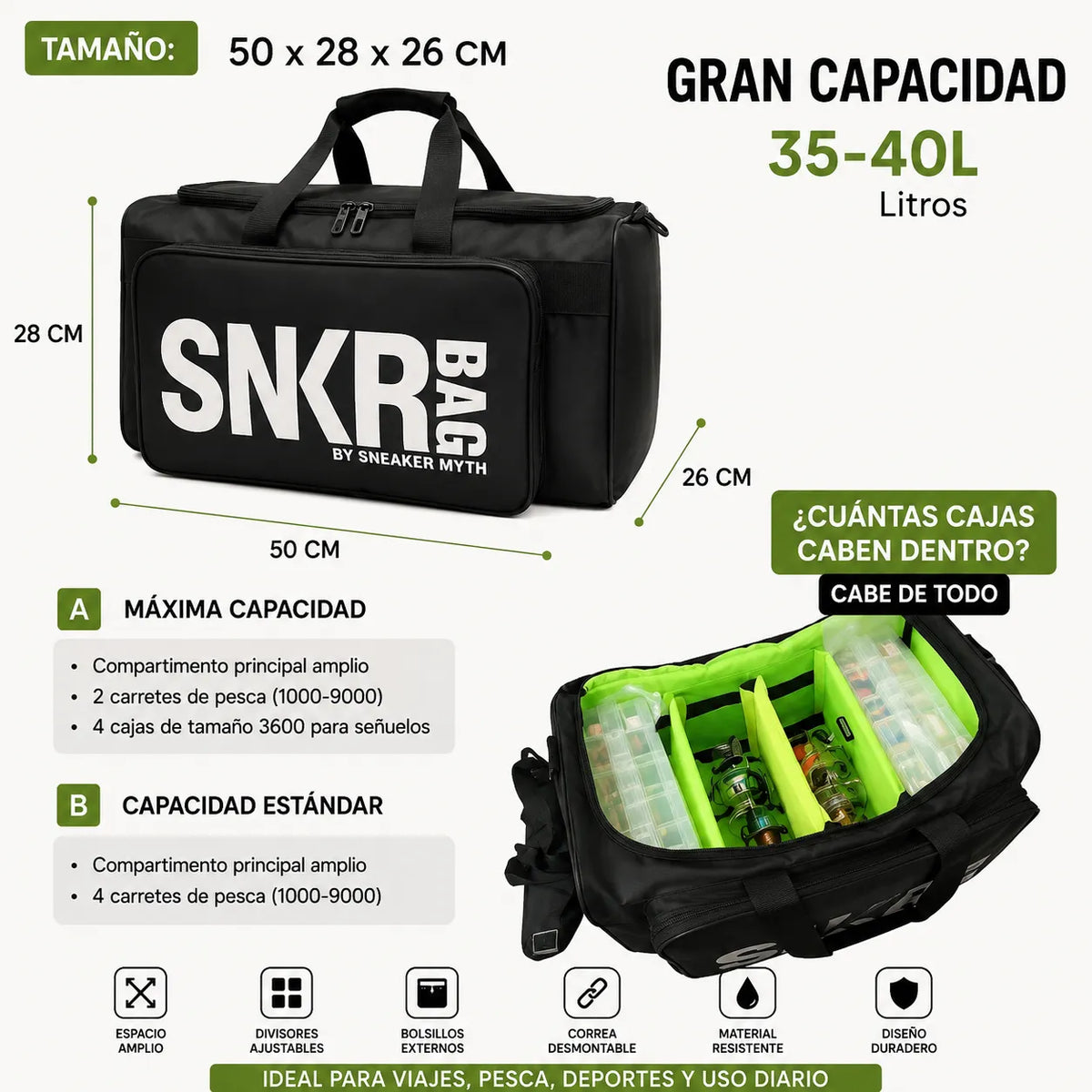 👟🎒 Bolso Organizador SNKR: Viaja con Todo en Orden + Envío GRATIS🚚✨
