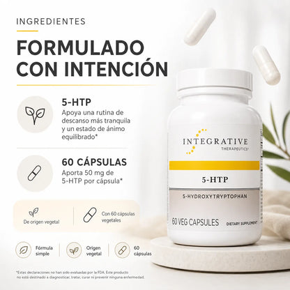 INTEGRATIVE THERAPEUTICS 🌙 5-HTP: Descanso y Bienestar para tus Noches + Envío GRATIS 🚚