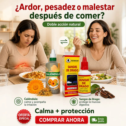 🌿 Combo Estómago en Calma: Caléndula + Sangre de Drago 💚 Envío GRATIS 🚚