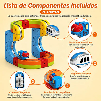 🚄🧲 MagniTren 3D™ – Construye, Aprende y Juega Sin Límites + Envío Gratis