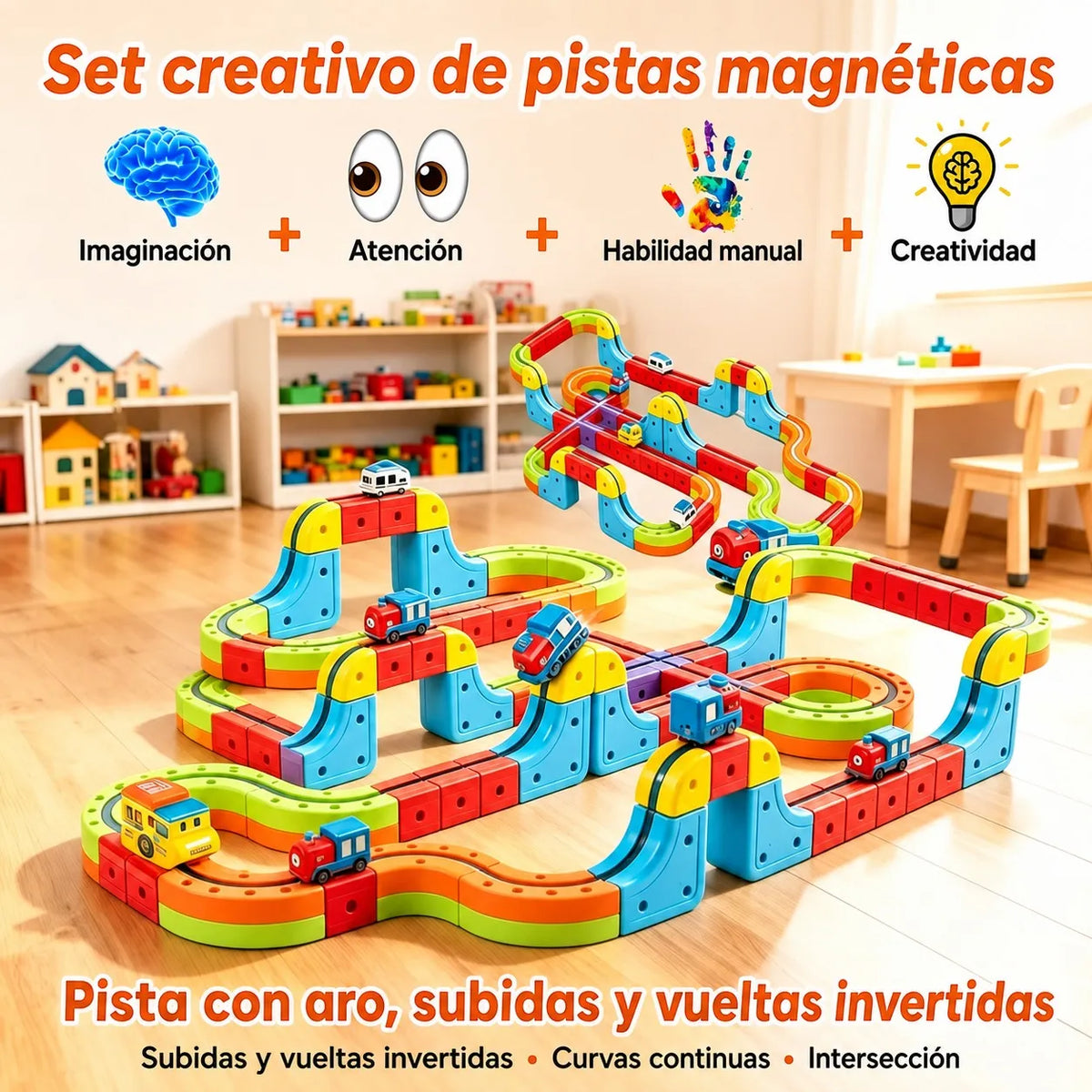 🚄🧲 MagniTren 3D™ – Construye, Aprende y Juega Sin Límites + Envío Gratis