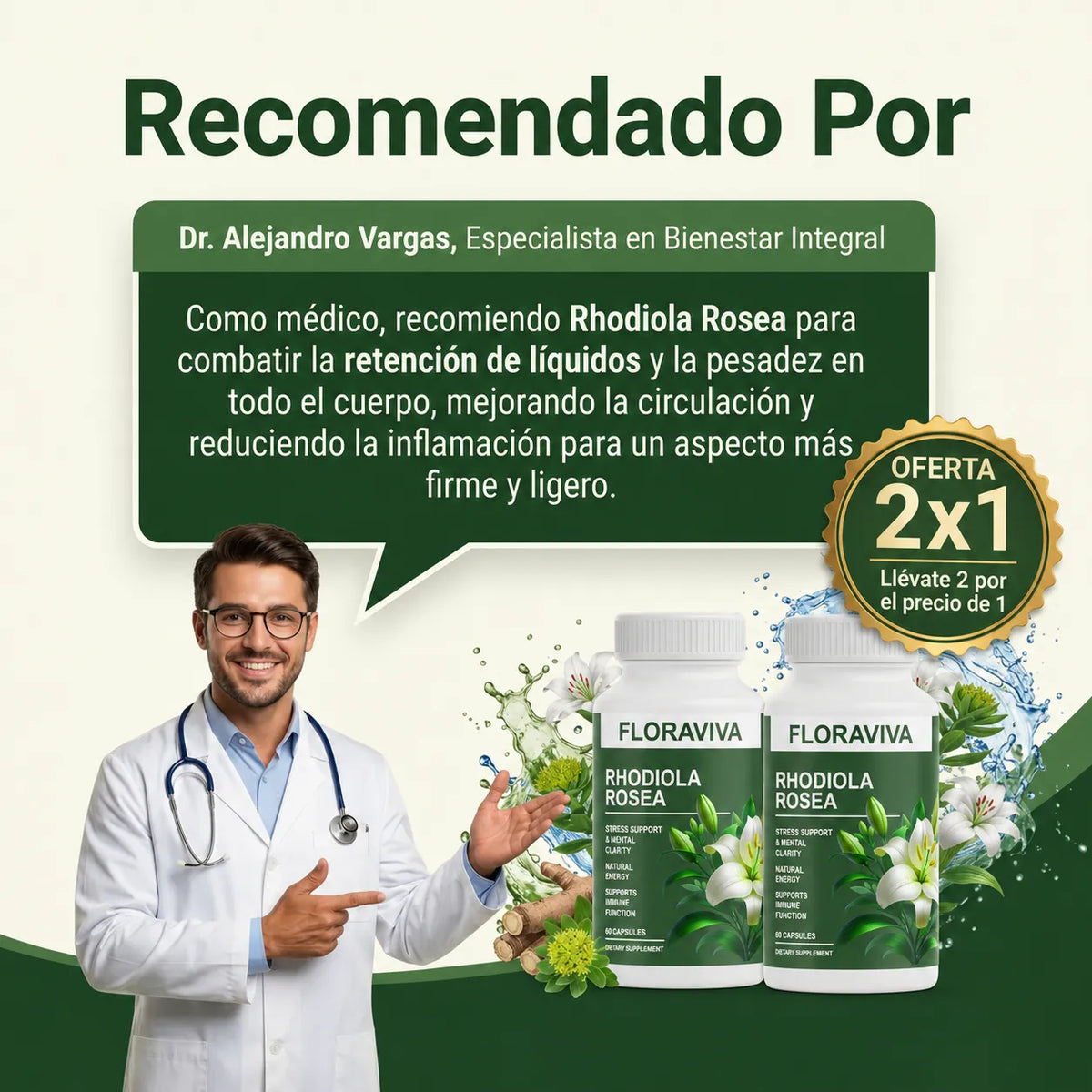 🧠 Rhodiola Rosea x2 – Claridad Mental, Energía y Bienestar + Envío Gratis 🚚