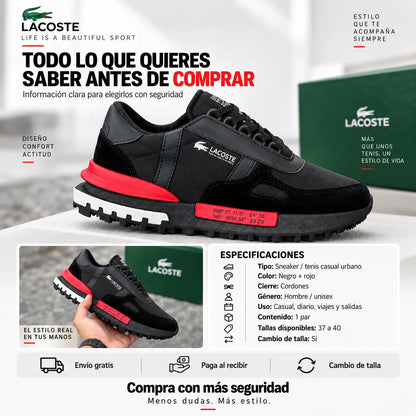 🐊👟 New Lacoste STREETS para Caballero | Estilo Urbano Premium + Envío GRATIS 🚚🔥