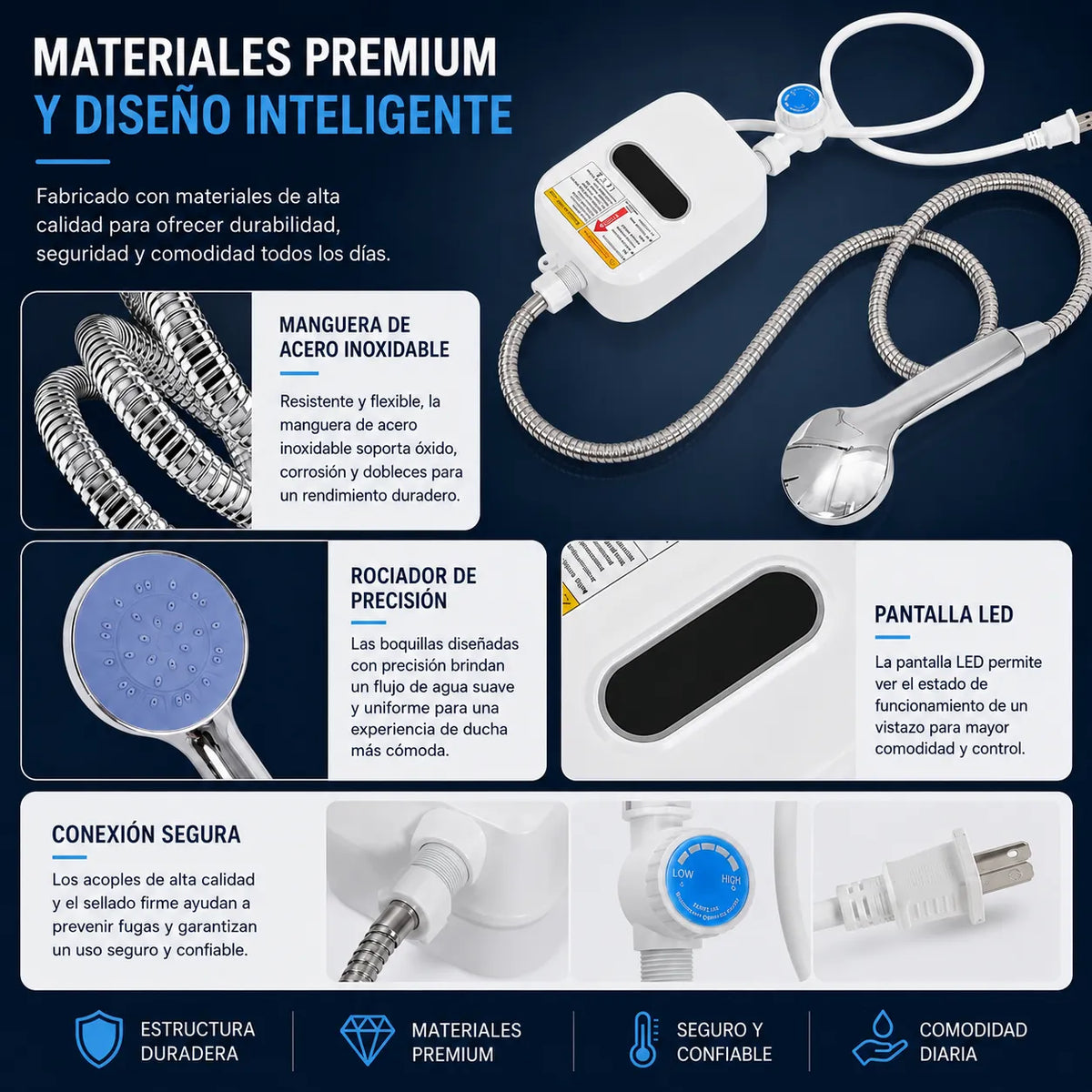 🚿🔥 Ducha Caliente Instantánea + Envío Gratis