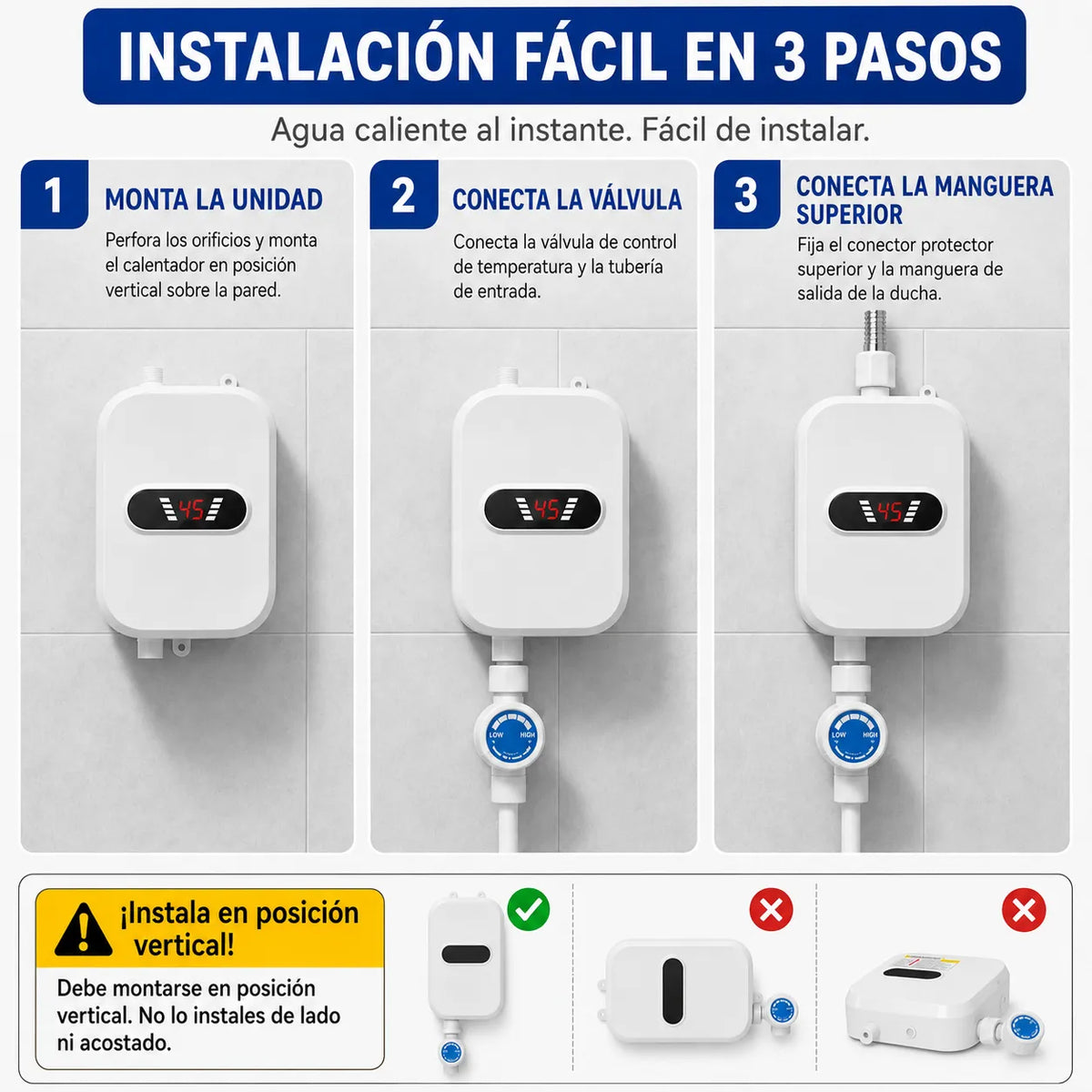 🚿🔥 Ducha Caliente Instantánea + Envío Gratis