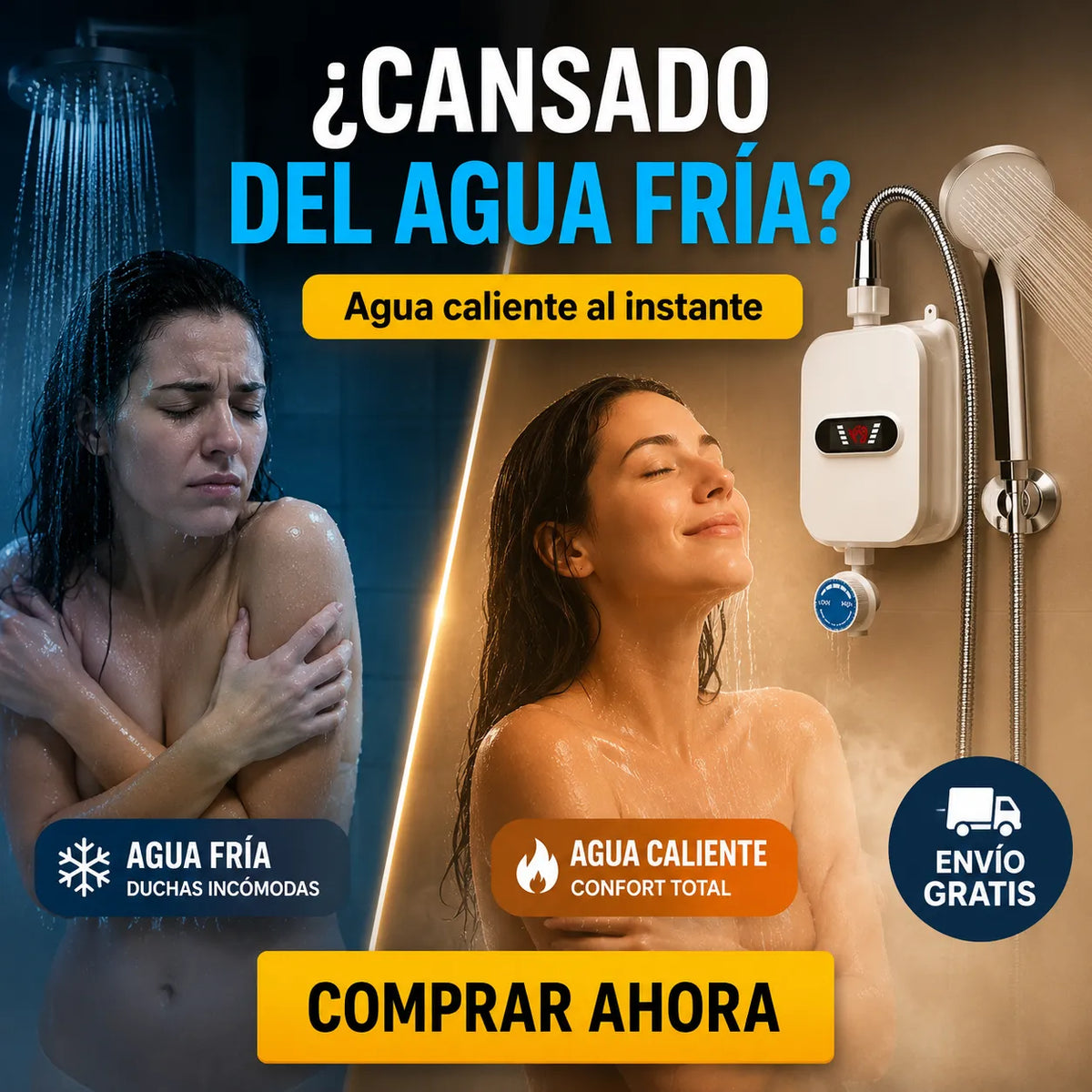 🚿🔥 Ducha Caliente Instantánea + Envío Gratis