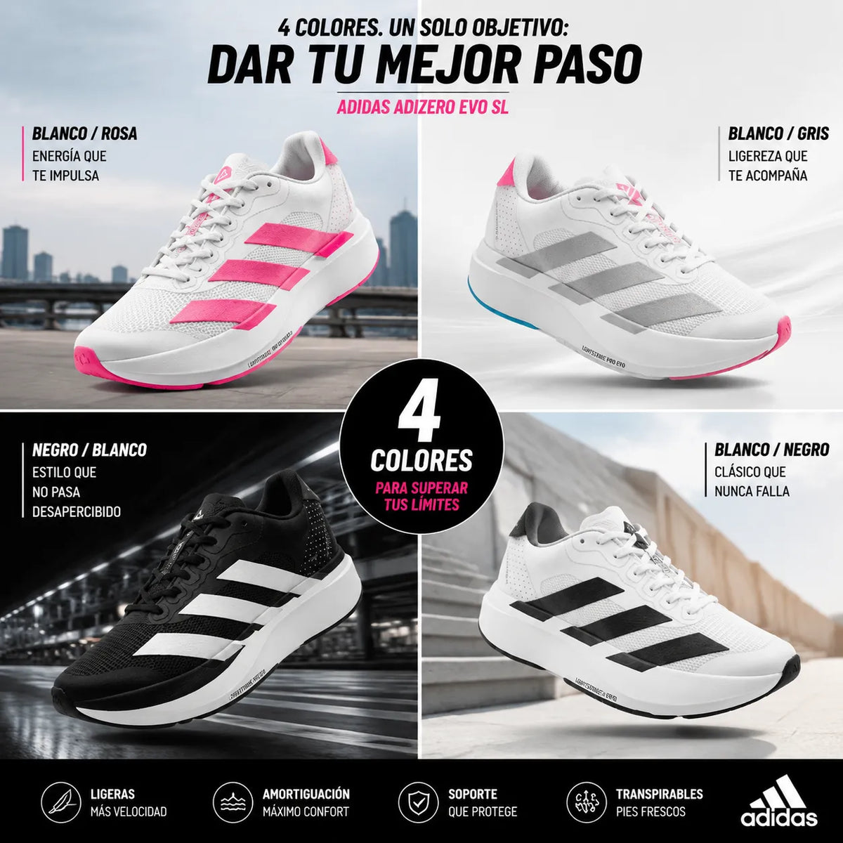 ¡Alcanza tu Máximo Rendimiento! 💥 Adidas Adizero Evo SL + Envío GRATIS 🚚