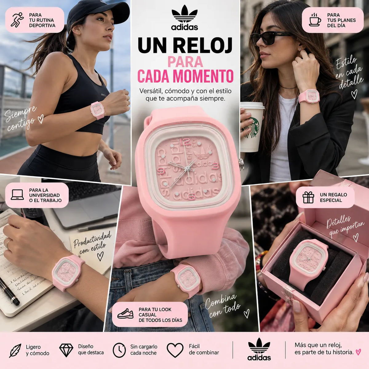 💗⌚ Reloj Adidas: El Accesorio que Toda Mujer Merece ✨ | Envío GRATIS 🚚