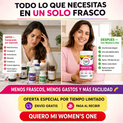 🌈 Rainbow Light Women’s One — 150 Tabletas + Obsequio Sorpresa 🎁 y Envío GRATIS 🚚