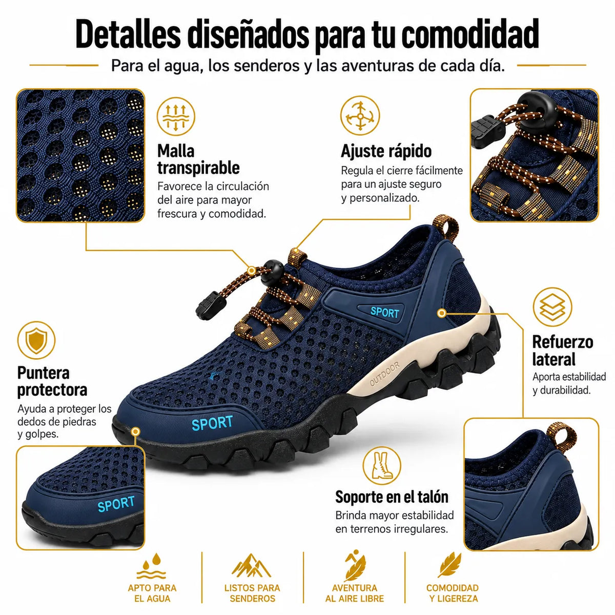 👟 Tenis Terra Sport para Hombre | Comodidad y Estilo para tu Aventura 🚚 ¡Envío GRATIS!