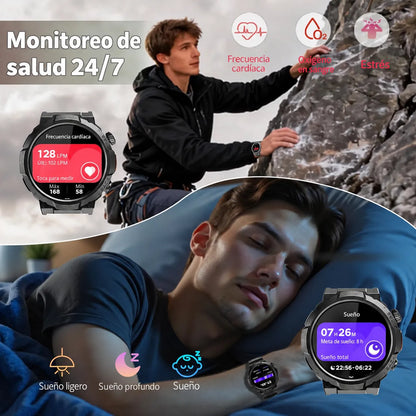 🔦⌚ SMARTWATCH TÁCTICO CON LINTERNA LED + ENVÍO GRATIS 🚚