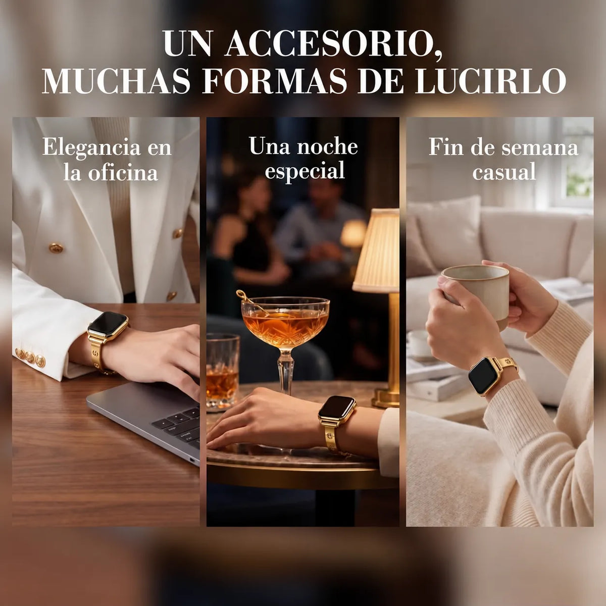 ✨⌚ Brazalete Elegance: transforma tu reloj en una joya 💛+ 🚚 Envío gratis
