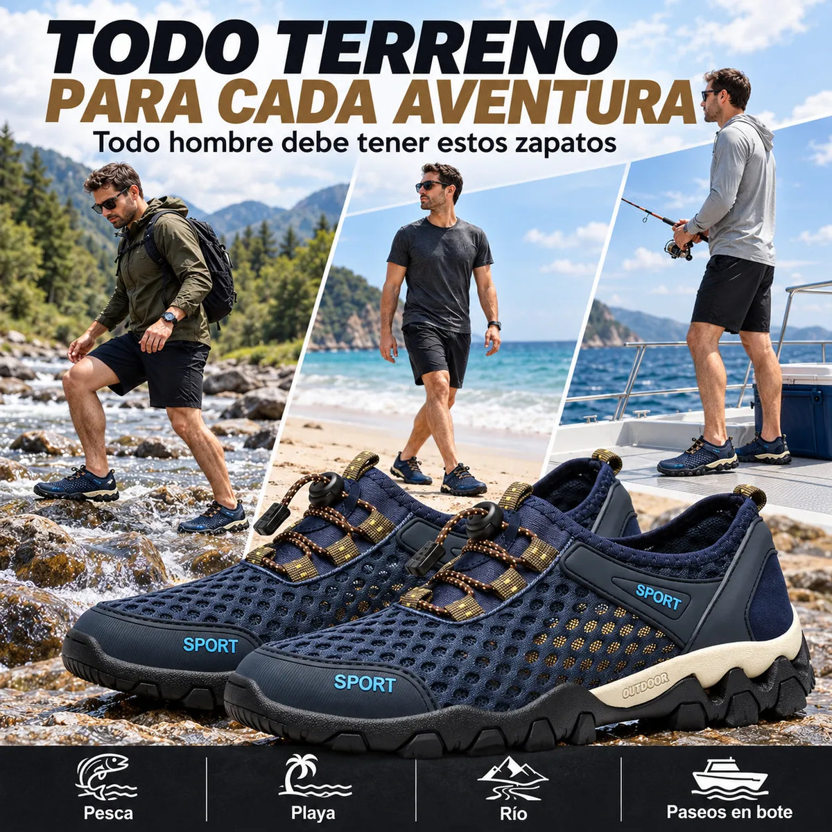 👟 Tenis Terra Sport para Hombre | Comodidad y Estilo para tu Aventura 🚚 ¡Envío GRATIS!