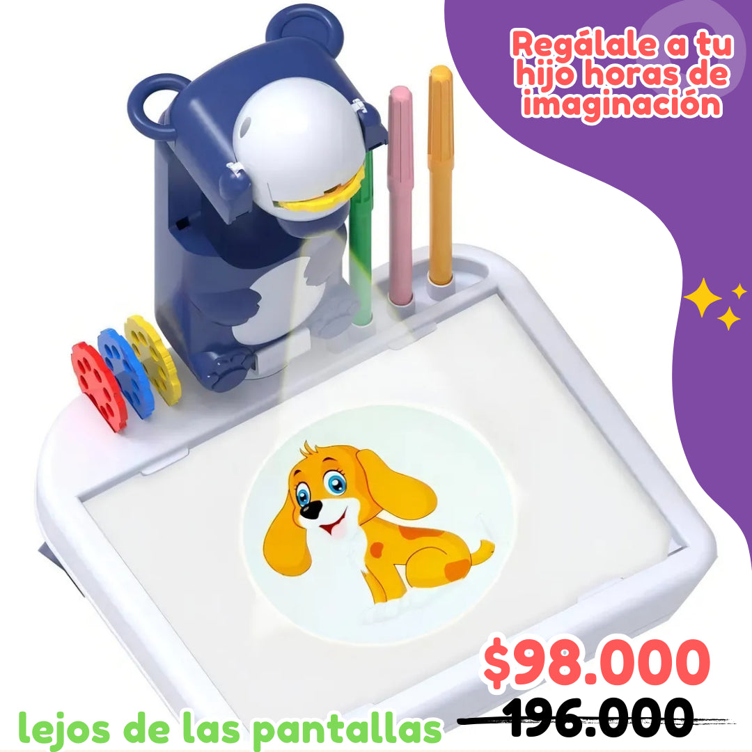 💥 ¡OFERTA 50% DTO! Kit Creativo: Mesa Proyectora de Dibujo + Tetris GRATIS + Set de Colores. 🎨 ¡El Combo Perfecto!